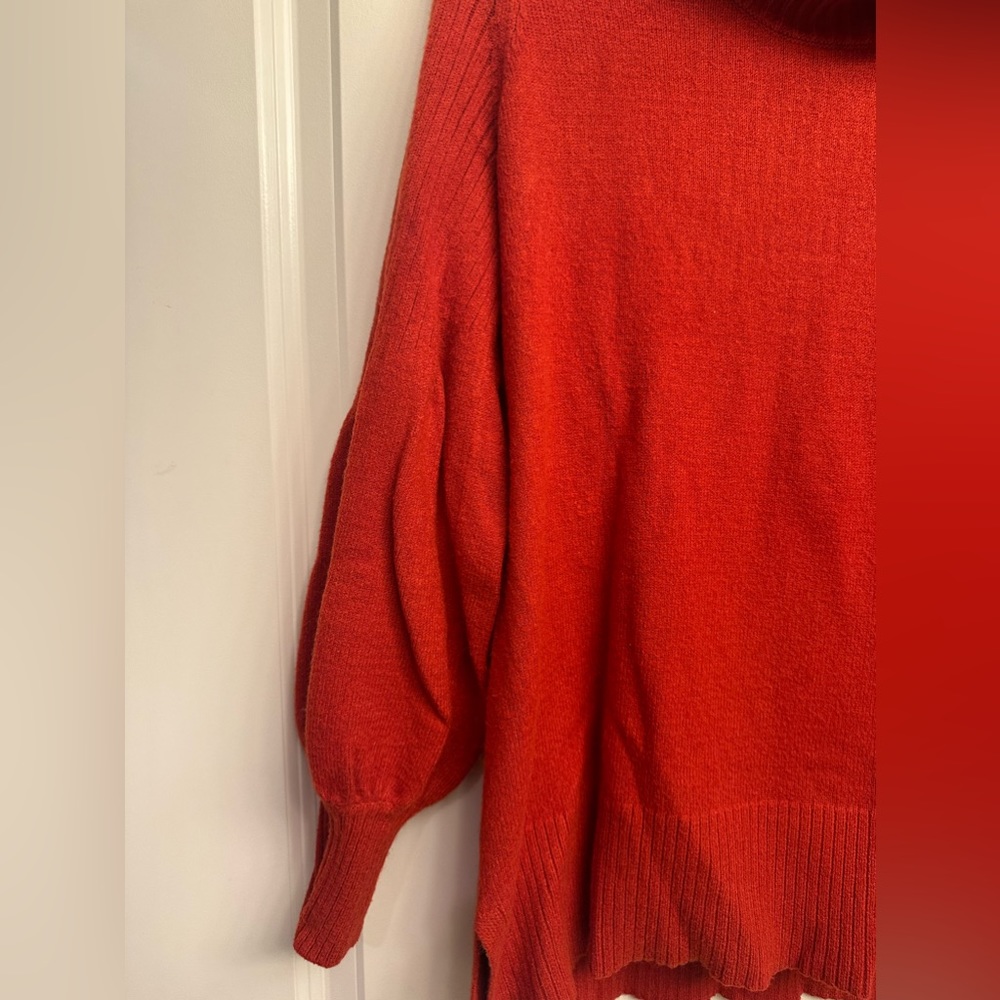 Anthropologie BUNDLE Orange and Grey Turtleneck Sweaters Size Medium - Picture 5 of 13
